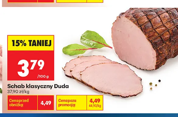 Schab klasyczny Duda promocja w Biedronka