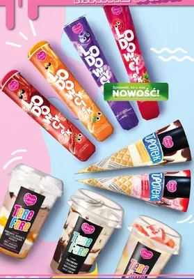 Lody Lodowcisk truskawkowe Amore Gusto promocja w POLOmarket