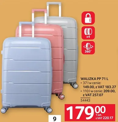Walizka PP 71l promocja w Selgros