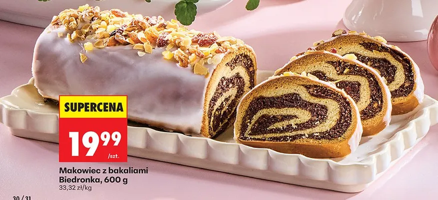 Makowiec z bakaliami promocja w Biedronka