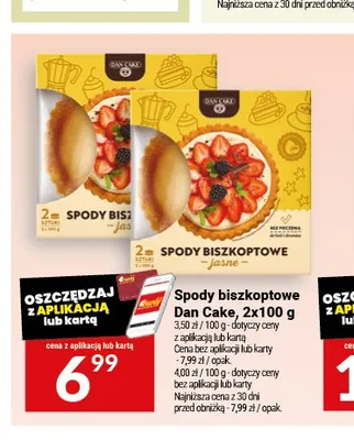 Spody biszkoptowe jasne Dan Cake 2-pak promocja w Twój Market