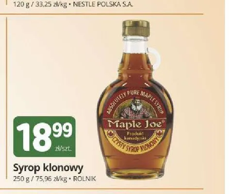 Syrop klonowy Maple Joe promocja w Marketvita