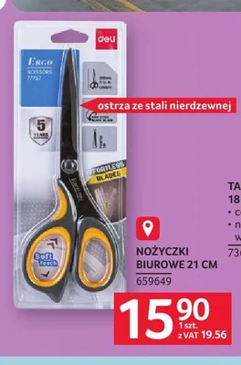 Nożyczki biurowe 21cm promocja w Selgros