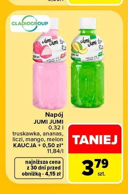 Napój Jumi Jumi truskawka promocja w Carrefour Market