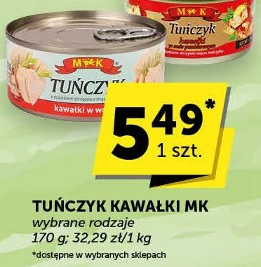 Tuńczyk kawałki MK promocja w Groszek