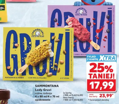 Lody SAMMONTANA Gruvi promocja w Kaufland