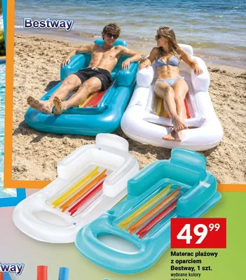 Materac plażowy z oparciem Bestway promocja w Twój Market