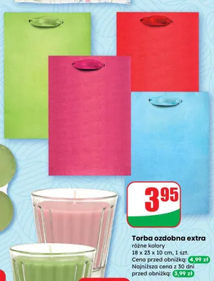 Świeca zapachowa w szkle kolorowym 2 rodzaje promocja w Dino