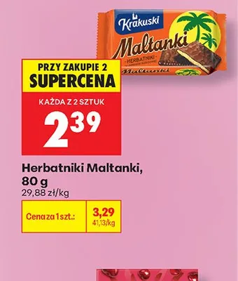 Herbatniki Maltanki Krakuski promocja w Biedronka