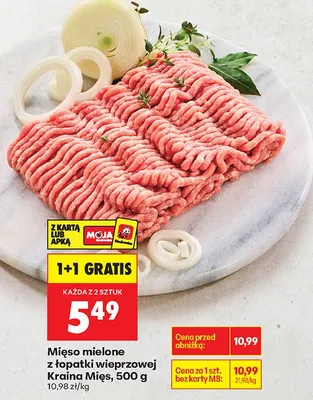 Mięso mielone z łopatki wieprzowej promocja w Biedronka