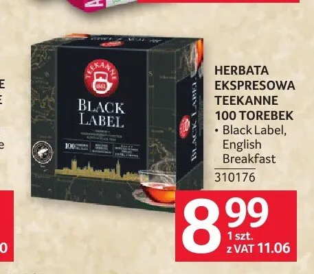Herbata ekspresowa Teekanne English Breakfast promocja w Selgros