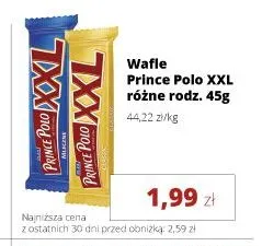 Wafle Prince Polo XXL Mleczne promocja w Torimpex Toruńska Sieć Sklepów Spożywczych