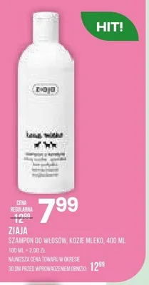 Szampon do włosów kozie mleko Ziaja promocja w Drogerie Natura
