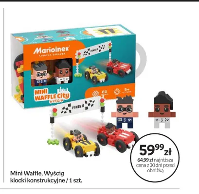 Klocki konstrukcyjne Marioinex Mini Waffle Wyścig promocja w Empik