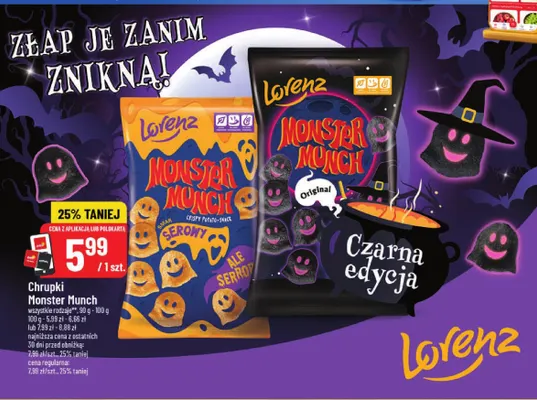 Chrupki Lorenz Monster Munch Smak Serowy promocja w POLOmarket