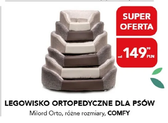 Legowisko ortopedyczne dla psów Milord Orto, różne rozmiary promocja w Aquael zoo