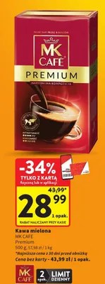 Kawa mielona MK Café Premium promocja w Intermarche
