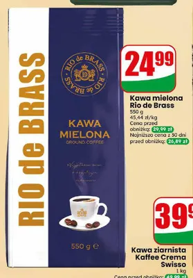 Kawa mielona Rio de Brass promocja w Dino