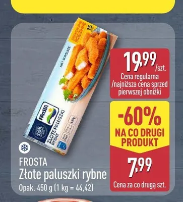 Złote paluszki rybne Frosta promocja w Aldi