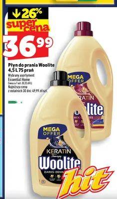 Płyn do prania Woolite Keratin Therapy Darks Denim promocja w TOPAZ