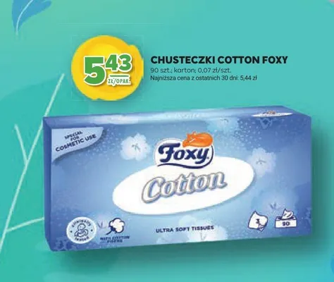 Chusteczki Cotton promocja w Stokrotka