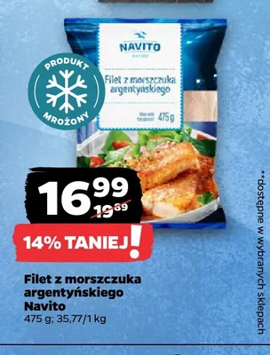 Filet z morszczuka argentyńskiego Navito promocja w Netto