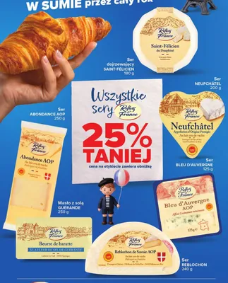 Ser Neufchâtel Reflets de France promocja w Carrefour Market