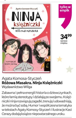 Książka Różowa Masakra. Ninja Księżniczki Agata Komosa-Styczeń oprawa miękka promocja w Empik