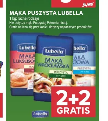 Mąka puszysta Lubella promocja w Stokrotka