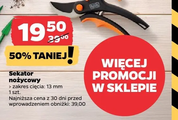 Sekator nożycowy promocja w Netto