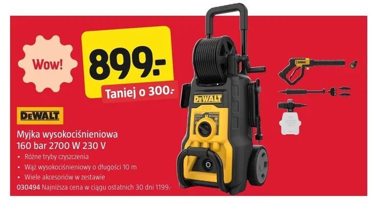 Myjka wysokociśnieniowa Dewalt promocja w Jula