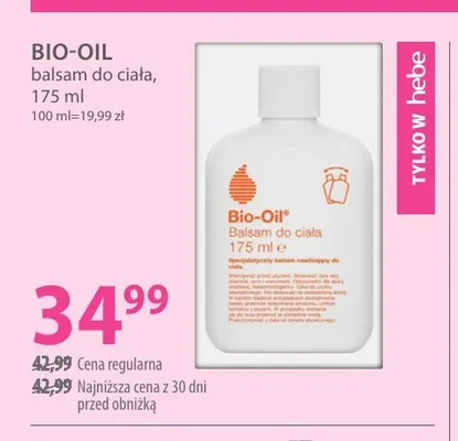 Balsam do ciała Bio-Oil promocja w Hebe