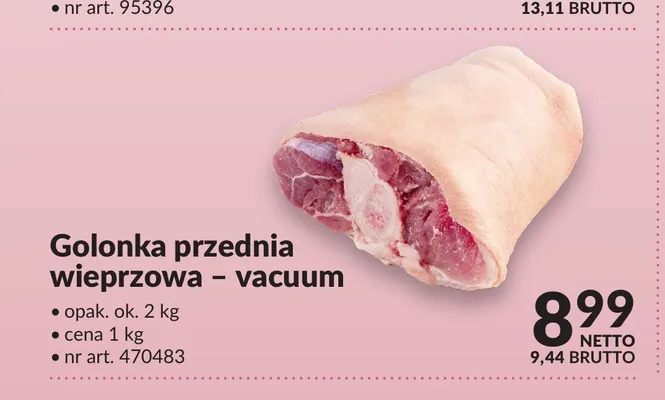 Golonka przednia wieprzowa vacuum promocja w Makro