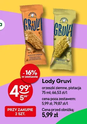 Lody Gruvi orzeszki ziemne promocja w Żabka