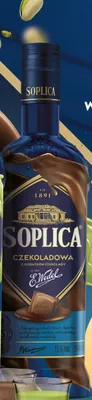 Likier Soplica Czekoladowa z dodatkiem czekolady E.Wedel 15% promocja w Lidl