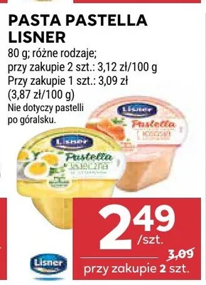 Pasta Pastella Lisner promocja w Stokrotka