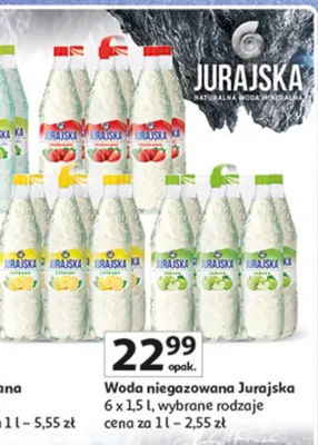 Woda niegazowana Jurajska promocja w Auchan