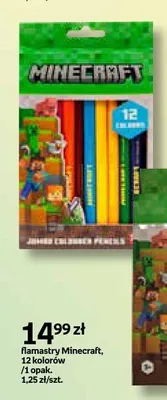 Flamastry Minecraft 12 kolorów promocja w Empik