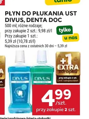 Płyn do płukania ust Denta Doc promocja w Stokrotka