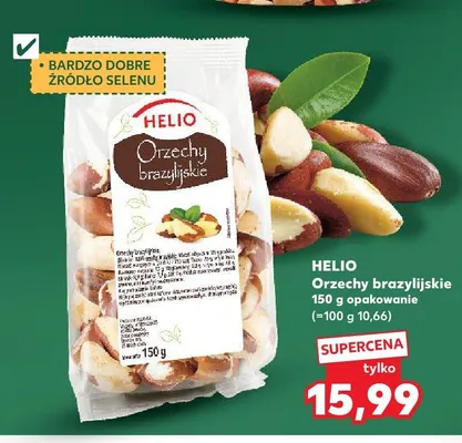 Orzechy brazylijskie Helio promocja w Kaufland