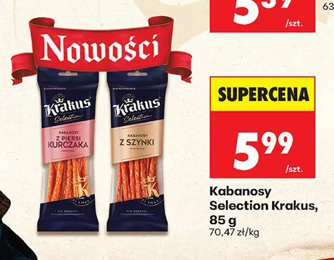 Kabanosy Select promocja w Biedronka