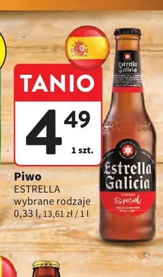 Piwo Estrella Galicia promocja w Intermarche