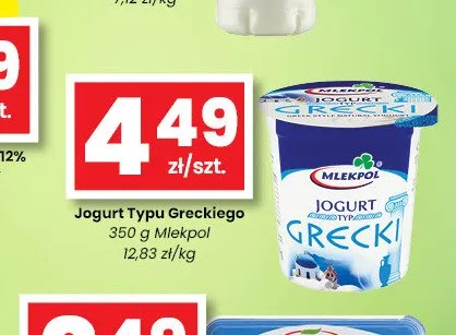 Jogurt Typu Greckiego Mlekpol promocja w emma MARKET