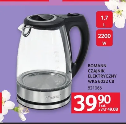 Czajnik elektryczny BOMANN WKS 6032 CB promocja w Selgros