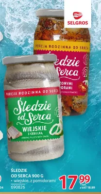 Śledzie z suszonymi pomidorami Śledzie od Serca promocja w Selgros
