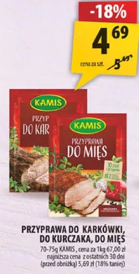 Przyprawa do karkówki Kamis promocja w Arhelan