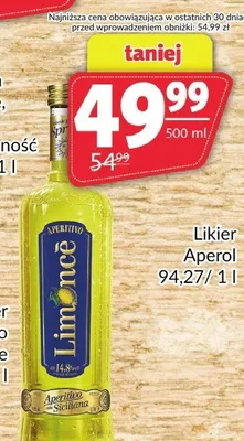 Likier Aperitivo Limonce promocja w Prim Market