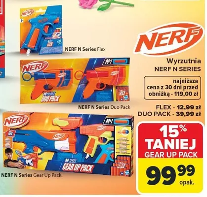 Pistolet NERF N Series różne rodzaje promocja w Carrefour