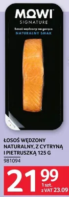 Łosoś wędzony naturalny z cytryną i pietruszką 400g Mowi promocja w Selgros