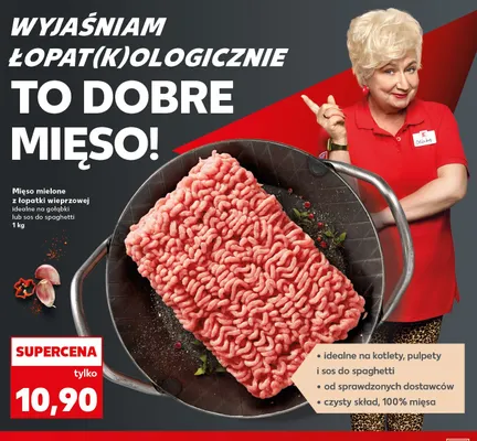 Mięso mielone z łopatki wieprzowej promocja w Kaufland